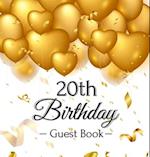 20th Birthday Guest Book