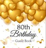 80th Birthday Guest Book