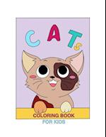 Cats coloring book for kids