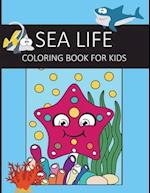 Sea life coloring book for kids 