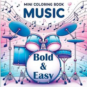 Mini Coloring Book Music - Bold and Easy