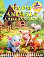 Farm Animals Coloring Book