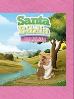 Biblia Rvr 2020 Para Niñas - Vinilo Con Cierre/Rosada (Rvr 2020 Bible for Children - Vinyl with Closure/Pink)