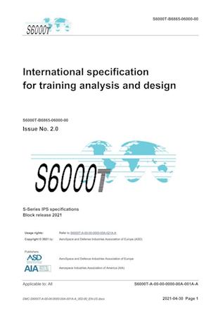 S6000T, International specification for training analysis and design, Issue 2.07