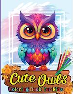 Cute Owls Coloring book for kids