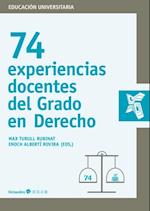 74 experiencias docentes del Grado de Derecho