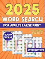 2025 Word Search for Adults Large Print 4000+ Words