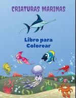 Criaturas Marinas Libro para Colorear