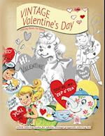 VINTAGE Valentines day coloring books for adults