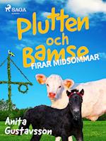 Plutten och Bamse firar midsommar