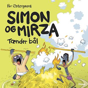 Simon og Mirza tænder bål