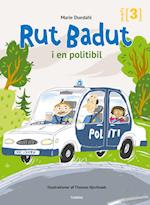 Rut Badut i en politibil