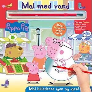 Peppa Pig - Mal med vand - Gurli Gris (bog med pensel - farvelæg igen og igen)