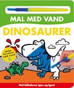 Mal med vand - Dinosaurer (papbog med pensel - farvelæg igen og igen)