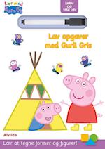 Peppa Pig - Lær med Gurli Gris - Skriv og visk ud - Lav opgaver med Gurli Gris