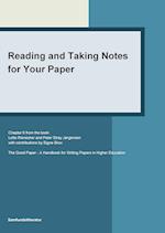 Reading and taking notes for your paper