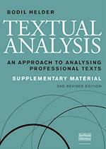 Textual Analysis, supplementary material, 2. udgave
