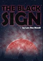 The black sign