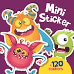 Snip Snap Snude: Mini-stickers: Monstre - KOLLI á 12 stk. - pris pr. stk. ca. kr. 14,95