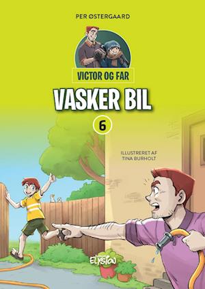 Victor og far vasker bil