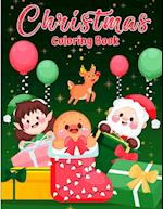 Christmas Coloring Book for Toddlers and Kids: Fun & Simple Christmas Designs for Toddlers and Kids Christmas Pages to Color Including Santa, Christma