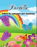 Farfalla libro da colorare per bambini