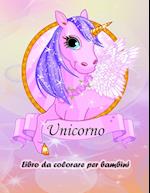 Libro da colorare Unicorno per bambini