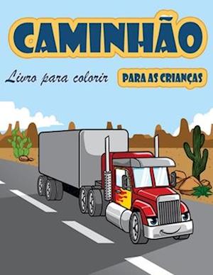 Livro de coloração de caminhões