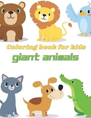 Giant Animals Coloring Book