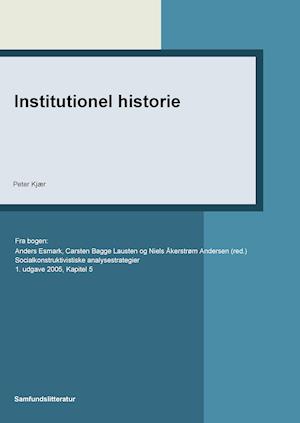 Institutionel historie