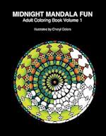 Midnight Mandala Fun Adult Coloring Book