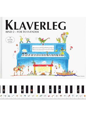 Klaverleg bind 2 - for to hænder (blå)-Pernille Holm Kofod-Bog