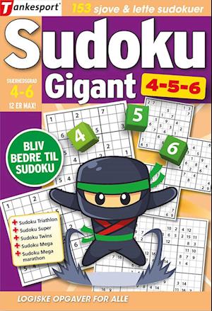 Sudoku GIGANT 4,5,6-Keesing/Tankesport -Bog