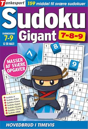 Sudoku GIGANT 7,8,9-Keesing/Tankesport -Bog