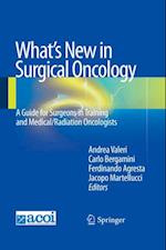 What's New in Surgical Oncology