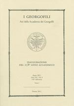 I Georgofili. Atti Della Accademia Dei Georgofili