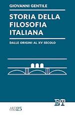 Storia Della Filosofia Italiana Dalle Origini Al XV Secolo