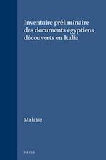 Inventaire Préliminaire Des Documents Égyptiens Découverts En Italie