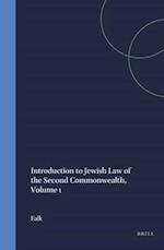Introduction to Jewish Law of the Second Commonwealth, Volume 1