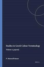 Studies in Greek Colour Terminology