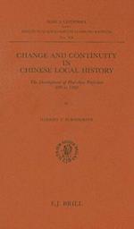 Change and Continuity in Chinese Local History