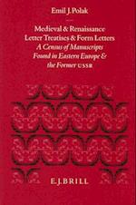 Medieval and Renaissance Letter Treatises and Form Letters