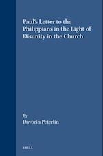 Paul's Letter to the Philippians in the Light of Disunity in the Church