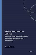 Hebrew Poetry from Late Antiquity