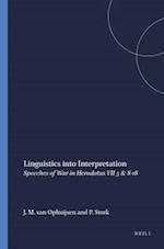 Linguistics Into Interpretation