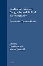 Studies in Historical Geography and Biblical Historiography