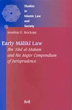 Early M&#257;lik&#299; Law