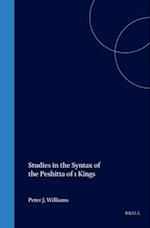 Studies in the Syntax of the Peshitta of 1 Kings