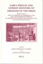 Early French and German Defenses of Freedom of the Press