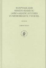 Egyptian and Semito-Hamitic (Afro-Asiatic) Studies in Memoriam Werner Vycichl